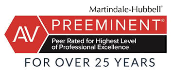 Martindale-Hubbell AV Preeminent Peer Rated for Highest Level of Professional Excellence For Over 25 Years